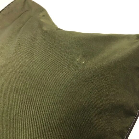 PRADA Triangle logo Crossbody Shoulder Bag Nylon khaki/SilverHardware - Picture 4 of 12